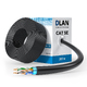 F/UTP Cat5e PE 4x2x0,50 медный чёрный внешний кабель витая пара DLAN